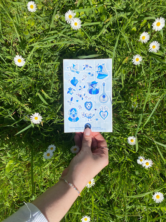 Sticker Sheet 🌿 Lenços de Amor